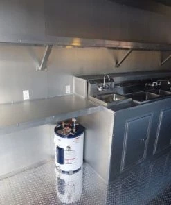 8.5' x 34' Orange Catering Event Concession Food Trailer -Cheap Concession Trailers Shop p1000406 1