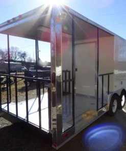BBQ Concession Trailer 8.5'x24' White - Smoker Event Enclosed Kitchen 52 BBQ Concession Trailer 8.5'x24' White - Smoker Event Enclosed Kitchen -Cheap Concession Trailers Shop p1010180 1