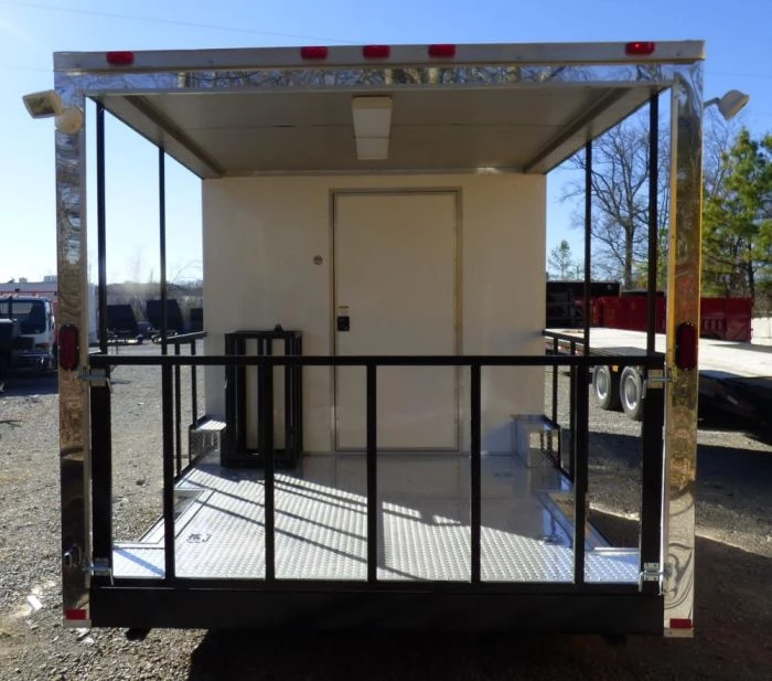 BBQ Concession Trailer 8.5'x24' White - Smoker Event Enclosed Kitchen 5 BBQ Concession Trailer 8.5'x24' White - Smoker Event Enclosed Kitchen - Image 5