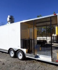 BBQ Concession Trailer 8.5'x24' White - Smoker Event Enclosed Kitchen 59 BBQ Concession Trailer 8.5'x24' White - Smoker Event Enclosed Kitchen -Cheap Concession Trailers Shop p1010182 1