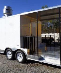 BBQ Concession Trailer 8.5'x24' White - Smoker Event Enclosed Kitchen 56 BBQ Concession Trailer 8.5'x24' White - Smoker Event Enclosed Kitchen -Cheap Concession Trailers Shop p1010182 2 1