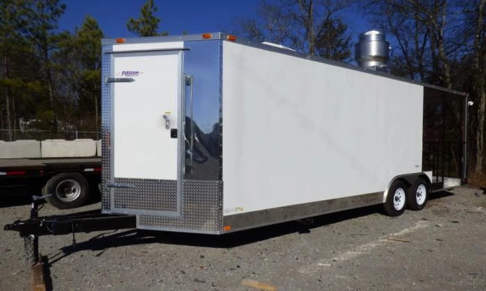 BBQ Concession Trailer 8.5'x24' White - Smoker Event Enclosed Kitchen 15 BBQ Concession Trailer 8.5'x24' White - Smoker Event Enclosed Kitchen - Image 15