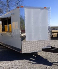 BBQ Concession Trailer 8.5'x24' White - Smoker Event Enclosed Kitchen 67 BBQ Concession Trailer 8.5'x24' White - Smoker Event Enclosed Kitchen -Cheap Concession Trailers Shop p1010188 1