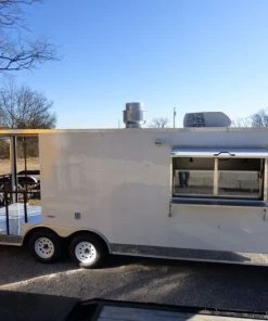 BBQ Concession Trailer 8.5'x24' White - Smoker Event Enclosed Kitchen 70 BBQ Concession Trailer 8.5'x24' White - Smoker Event Enclosed Kitchen -Cheap Concession Trailers Shop p1010189 1
