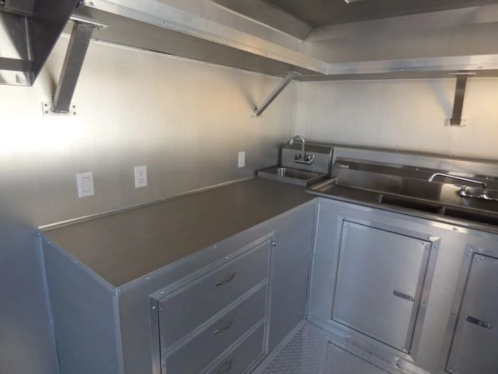 BBQ Concession Trailer 8.5'x24' White - Smoker Event Enclosed Kitchen 35 BBQ Concession Trailer 8.5'x24' White - Smoker Event Enclosed Kitchen - Image 35