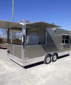 Concession Trailer 8.5'x20' Pewter - Vending Event Food Catering -Cheap Concession Trailers Shop p1010459