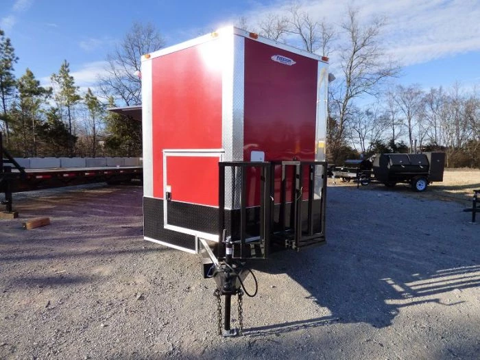 Concession Trailer 8.5' x 28' Red - Enclosed Food Catering Event 14 Concession Trailer 8.5' x 28' Red - Enclosed Food Catering Event - Image 14