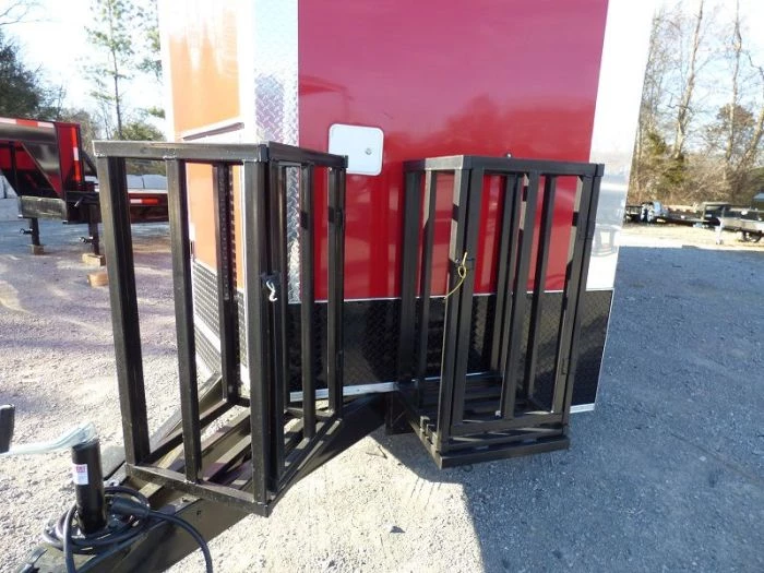 Concession Trailer 8.5' x 28' Red - Enclosed Food Catering Event 12 Concession Trailer 8.5' x 28' Red - Enclosed Food Catering Event - Image 12