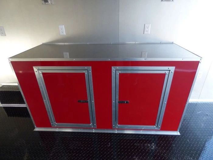 Concession Trailer 8.5' x 28' Red - Enclosed Food Catering Event 22 Concession Trailer 8.5' x 28' Red - Enclosed Food Catering Event - Image 22