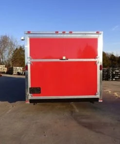 Concession Trailer 8.5'x24' Red - Custom Enclosed Food Kitchen -Cheap Concession Trailers Shop p1020327