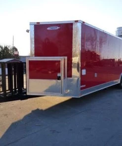 Concession Trailer 8.5'x24' Red - Custom Enclosed Food Kitchen -Cheap Concession Trailers Shop p1020332