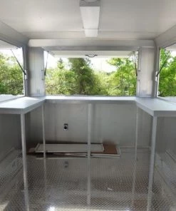 Concession Trailer 8.5'x14' White - Vending Food Catering Event -Cheap Concession Trailers Shop p1030087