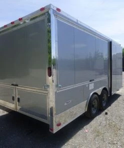 Concession Trailer 8.5'x18' Silver Frost - Enclosed Food Catering Kitchen -Cheap Concession Trailers Shop p1030165