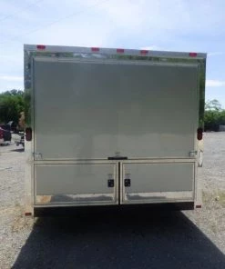 Concession Trailer 8.5'x18' Silver Frost - Enclosed Food Catering Kitchen -Cheap Concession Trailers Shop p1030166