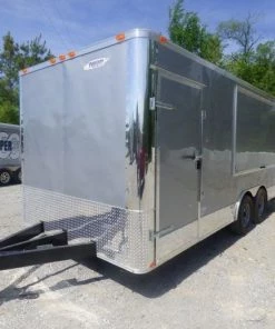 Concession Trailer 8.5'x18' Silver Frost - Enclosed Food Catering Kitchen -Cheap Concession Trailers Shop p1030169