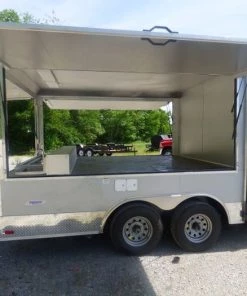 Concession Trailer 8.5'x18' Silver Frost - Enclosed Food Catering Kitchen -Cheap Concession Trailers Shop p1030172