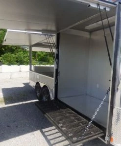 Concession Trailer 8.5'x18' Silver Frost - Enclosed Food Catering Kitchen -Cheap Concession Trailers Shop p1030175