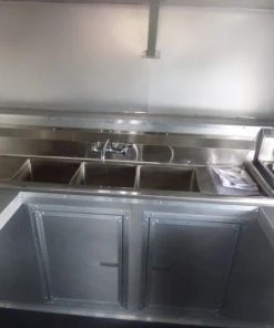 Concession Trailer 8.5' x 26' Red & Black Smoker Appliances -Cheap Concession Trailers Shop p1030203 1