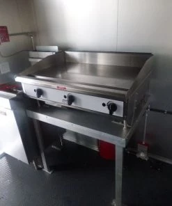 Concession Trailer 8.5' x 26' Red & Black Smoker Appliances -Cheap Concession Trailers Shop p1030206 1