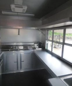 Concession Trailer 8.5' x 26' Red & Black Smoker Appliances -Cheap Concession Trailers Shop p1030211 1