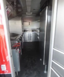 Concession Trailer 8.5' x 26' Red & Black Smoker Appliances -Cheap Concession Trailers Shop p1030213 1