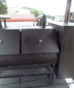 Concession Trailer 8.5' x 26' Red & Black Smoker Appliances -Cheap Concession Trailers Shop p1030215 1