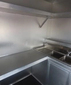 Concession Trailer 8.5' x 26' Red & Black Smoker Appliances -Cheap Concession Trailers Shop p1030218 1