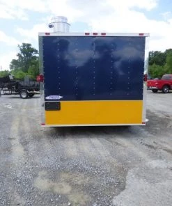 Concession Trailer 8.5'x14' Indigo Blue and Yellow - Food Catering Event -Cheap Concession Trailers Shop p1030416