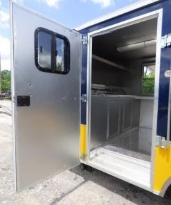 Concession Trailer 8.5'x14' Indigo Blue and Yellow - Food Catering Event -Cheap Concession Trailers Shop p1030420