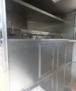 Concession Trailer 8.5'x14' Indigo Blue and Yellow - Food Catering Event -Cheap Concession Trailers Shop p1030421