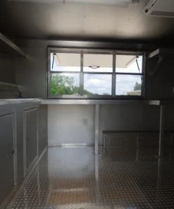 Concession Trailer 8.5'x14' Indigo Blue and Yellow - Food Catering Event -Cheap Concession Trailers Shop p1030422