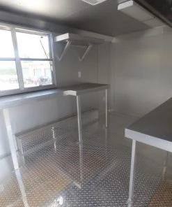 Concession Trailer 8.5'x14' Indigo Blue and Yellow - Food Catering Event -Cheap Concession Trailers Shop p1030423