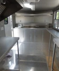 Concession Trailer 8.5'x14' Indigo Blue and Yellow - Food Catering Event -Cheap Concession Trailers Shop p1030426