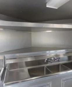 Concession Trailer 8.5'x14' Indigo Blue and Yellow - Food Catering Event -Cheap Concession Trailers Shop p1030430