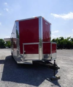 Concession Trailer 8.5'x28' Red - Food Catering Enclosed Kitchen -Cheap Concession Trailers Shop p1030497