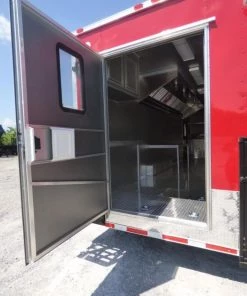 Concession Trailer 8.5'x28' Red - Food Catering Enclosed Kitchen -Cheap Concession Trailers Shop p1030504