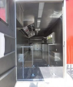Concession Trailer 8.5'x28' Red - Food Catering Enclosed Kitchen -Cheap Concession Trailers Shop p1030505
