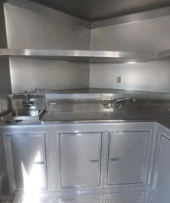 Concession Trailer 8.5'x28' Red - Food Catering Enclosed Kitchen -Cheap Concession Trailers Shop p1030508