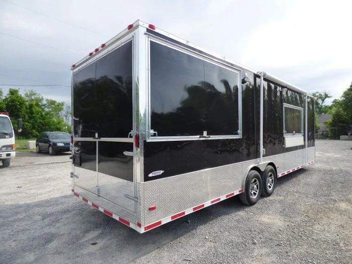 Concession Trailer 8.5'x28' Black - Vending Smoker Style Kitchen 6 Concession Trailer 8.5'x28' Black - Vending Smoker Style Kitchen - Image 6