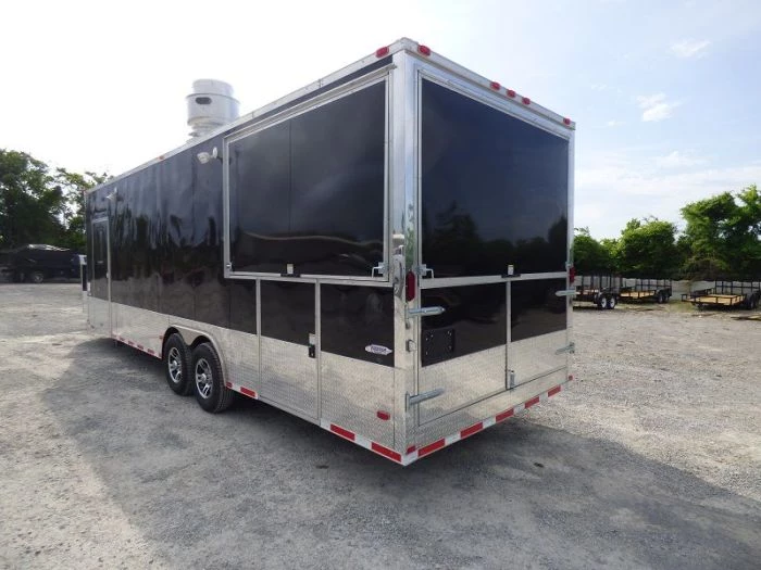 Concession Trailer 8.5'x28' Black - Vending Smoker Style Kitchen 13 Concession Trailer 8.5'x28' Black - Vending Smoker Style Kitchen - Image 13