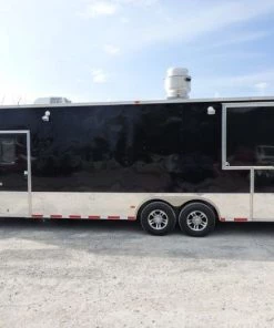 Concession Trailer 8.5'x28' Black - Vending Smoker Style Kitchen 47 Concession Trailer 8.5'x28' Black - Vending Smoker Style Kitchen -Cheap Concession Trailers Shop p1030564 1