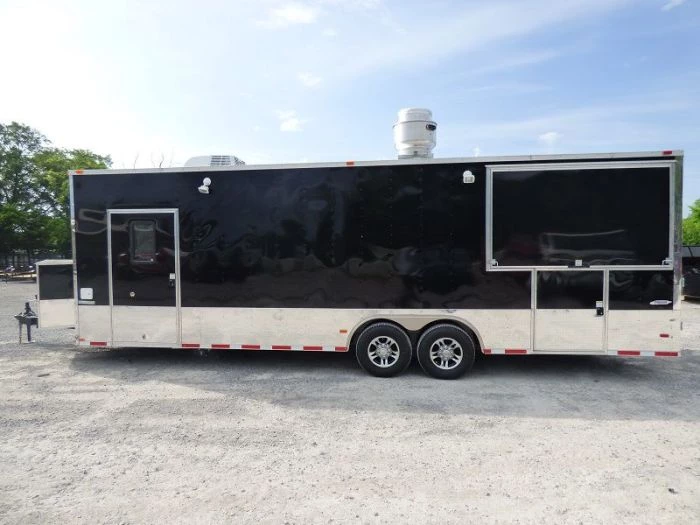 Concession Trailer 8.5'x28' Black - Vending Smoker Style Kitchen 8 Concession Trailer 8.5'x28' Black - Vending Smoker Style Kitchen - Image 8