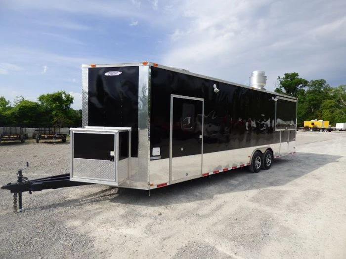 Concession Trailer 8.5'x28' Black - Vending Smoker Style Kitchen 12 Concession Trailer 8.5'x28' Black - Vending Smoker Style Kitchen - Image 12