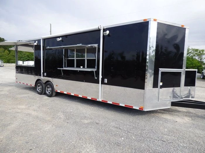 Concession Trailer 8.5'x28' Black - Vending Smoker Style Kitchen 16 Concession Trailer 8.5'x28' Black - Vending Smoker Style Kitchen - Image 16