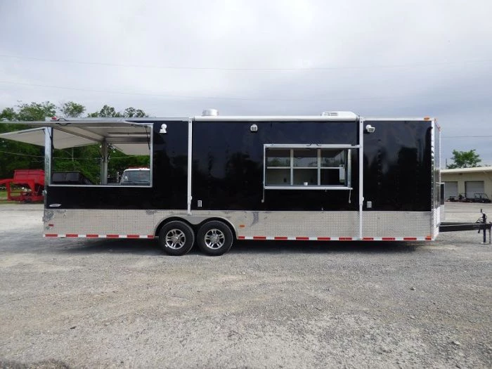 Concession Trailer 8.5'x28' Black - Vending Smoker Style Kitchen 14 Concession Trailer 8.5'x28' Black - Vending Smoker Style Kitchen - Image 14