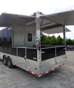 Concession Trailer 8.5'x28' Black - Vending Smoker Style Kitchen 58 Concession Trailer 8.5'x28' Black - Vending Smoker Style Kitchen -Cheap Concession Trailers Shop p1030574 1