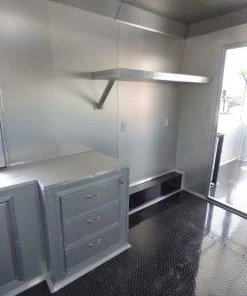 Concession Trailer 8.5'x28' Black - Vending Smoker Style Kitchen 67 Concession Trailer 8.5'x28' Black - Vending Smoker Style Kitchen -Cheap Concession Trailers Shop p1030582 1