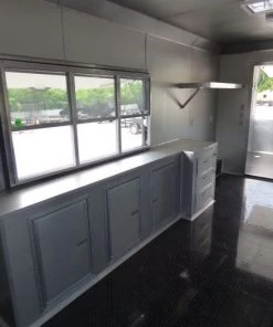 Concession Trailer 8.5'x28' Black - Vending Smoker Style Kitchen 72 Concession Trailer 8.5'x28' Black - Vending Smoker Style Kitchen -Cheap Concession Trailers Shop p1030588 2