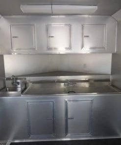 Concession Trailer 8.5'x28' Black - Vending Smoker Style Kitchen 74 Concession Trailer 8.5'x28' Black - Vending Smoker Style Kitchen -Cheap Concession Trailers Shop p1030590 2