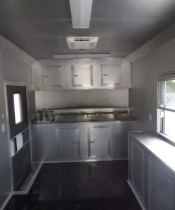 Concession Trailer 8.5'x28' Black - Vending Smoker Style Kitchen 76 Concession Trailer 8.5'x28' Black - Vending Smoker Style Kitchen -Cheap Concession Trailers Shop p1030591 2